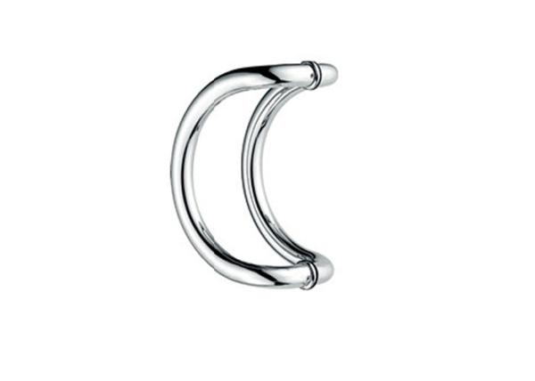 SS201 SS304 Large Glass Door Handles , Hotel External Door Handles Customized