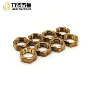 M5 Stainless Steel Nuts DIN934 , Threaded Insert Thin Hexagon Nuts