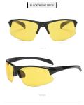 Cycling Running Sports Polarized Sunglasses Rectangle Half Rim Women Men