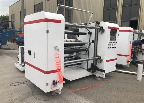 Self Adhesive Label Paper Roll Rewinding Machine , Slitter Rewinder Machine