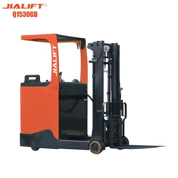 6kw Electric Reach Stacker Rated Traction Weight 1500kg 3000mm Jialift Walkie