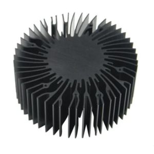 Customized Extruded Round Sunflower Radiator Aluminum Heatsink Profile Extrusion