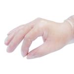 Transparent Disposable Vinyl Gloves Labor Protection Anti Acid PVC Elastic