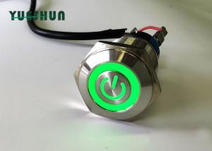 China Self Locking LED Metal Push Button Momentary Power Switch Good Press Performance factory