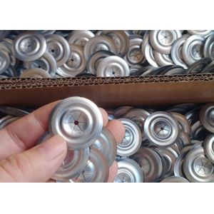 China 30mm Galvanized Steel Round Insulation Washer With Bevel Edge on sale