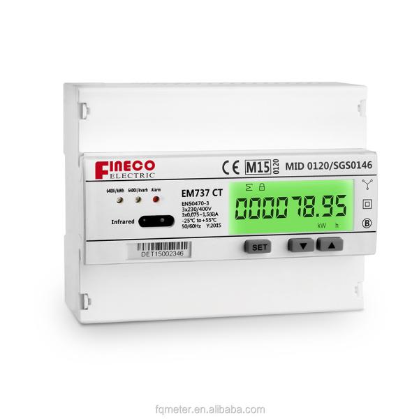 Accurate Energy Billing EM737 CT 3*230/400V Three Phase Energy Meter with Modbus