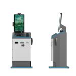 Hotel Check In Out Kiosk With 1.5 Inch Touch Display Passport Scanner Key Card
