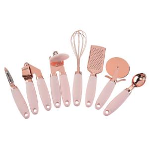 China 7 Pcs Kitchen Fancy Smart Gadget Set Copper Coated Stainless Steel Utensils factory