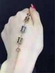 Bi 3 color spring Bracelet 18k gold white gold yellow gold rose gold Bracelet