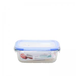 China Reusable 400ML Glass Food Prep Containers With Snap On Lids Type on sale