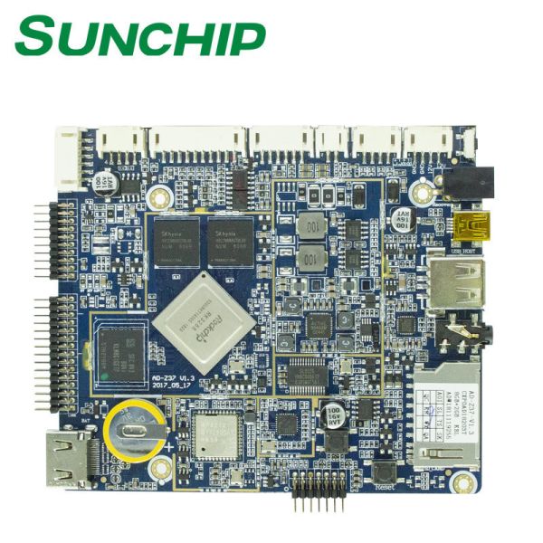 Mini RK3288 Dual Ethernet Board Android Advertising Player Development