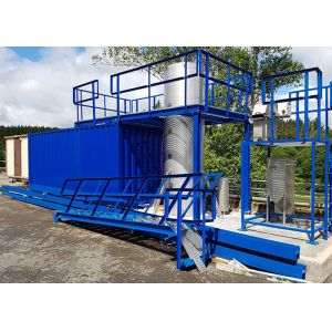 Carbon Steel Industrial Water Purifier Machine , 22kw Packaged Sewage Treatment
