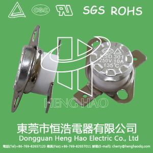 China KSD301 auto reset thermostat,KSD301 heating thermostat factory