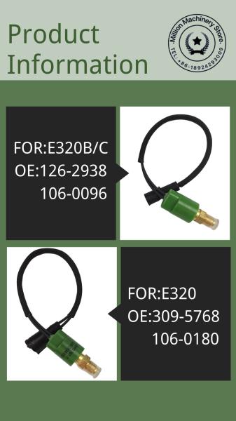 126-2938 106-0096 Pressure Swich Sensor 106-0180 309-5768 For erpiller E320