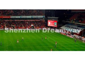 China Aluminum Rental Soccer Stadium Perimeter LED Screen PH 10 Soft LED Module factory