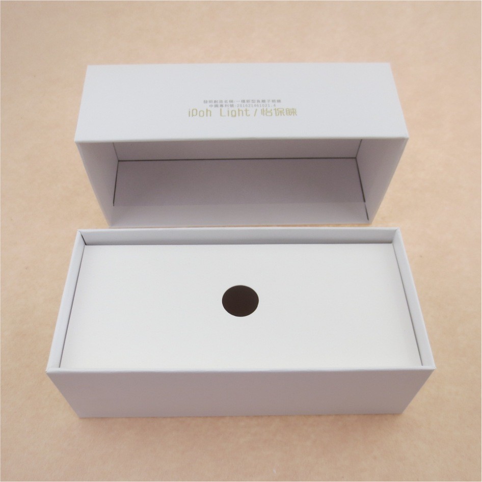 UV Coated 1200G Grey Cardboard Gift Box With Lid And Bottom