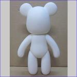 18cm diy momo bear rotocasting diy vinyl toy, vinyl blank diy bear toys for