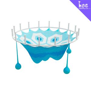 China Childrens Indoor Rainbow Playground Netting Climbing With Nylon Ropes factory