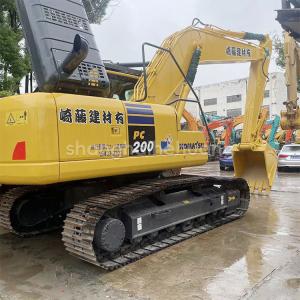 China Used Japanese construction machinery Komatsu PC200 excavator with 0.8m3 bucket capacity factory