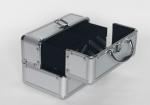 Small Silver Aluminium Cosmetic Case 250 x 170 x 170mm Inside Trays