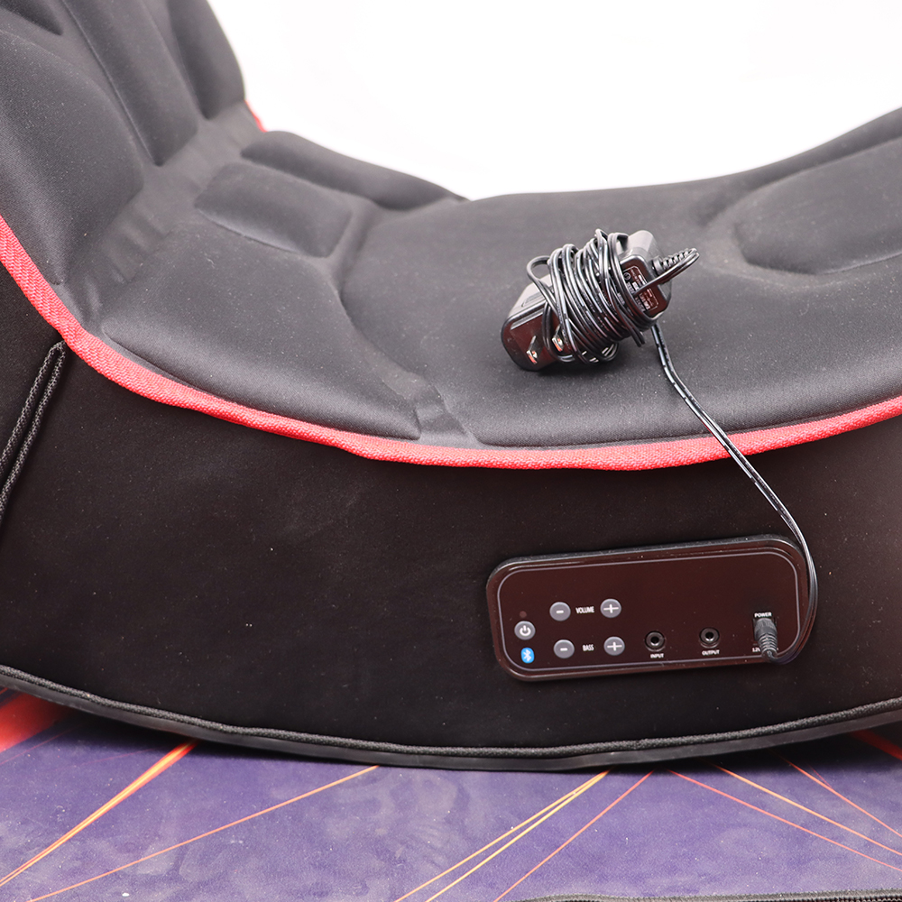 Foldable Ergonomic Rocker Racing Gaming Chair with Onboard Speakers 17x31.5x31.5 inches