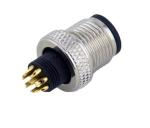 IP67 M12 M8 3 4 5 6 12 17 PIN Panel mount soldering type PCB waterproof Male to