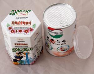 China Food Grade Cylindrical water proof Paper Composite nut Cans , Aluminium Foil Peel Lid on sale