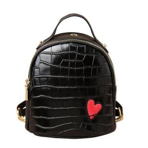 China Crocodile Grain Mini PU Backpack Lovely Personality And Small Backpack factory