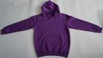 Purple Cotton Men'S Fleece Pullover Hoodie Breathable Complex Design Logo