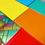Solid Structure Red PVB Laminated Safety Glass for Building Kitchen Staircase