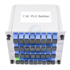 China OEM 32 Way SC UPC Passive Fiber Optic Splitter GPON FTTH factory