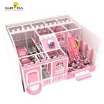 Outdoor Indoor Children Indoor Soft Play Equipment Commercial Pink For