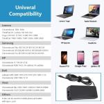Thin Black Laptop Power AC Adapter 20V 3.25A 65W Lenovo USB C Charger