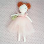 PP Cotton Stuffed Toys Soft Fabric To Create Chinese Suit Girl