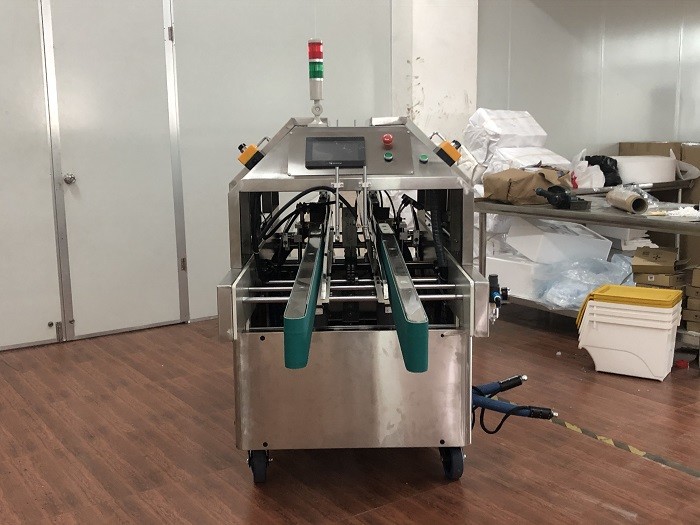 Semi Automatic 3.2KW Stainless Steel Psa Glue Sealing Machine For Makeup Boxes