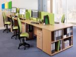 Simple Melamine Office Furniture Partitions Environment - Friendly PE Painting