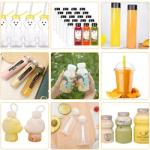 Bpa Free Transparent Juice Plastic Empty Pet Square Juicer Containers Beverage