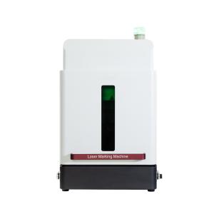 China Laser Men full enclosed mini smart fiber laser marking machine 20w 30w 50w / small fiber laser marker factory