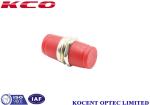 Red Fibre Optic Adapter FC Metallic Big D Hole , Testing Wavelength 1310nm
