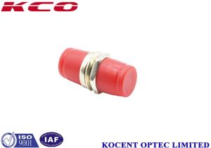 China Red Fibre Optic Adapter FC Metallic Big D Hole , Testing Wavelength 1310nm factory