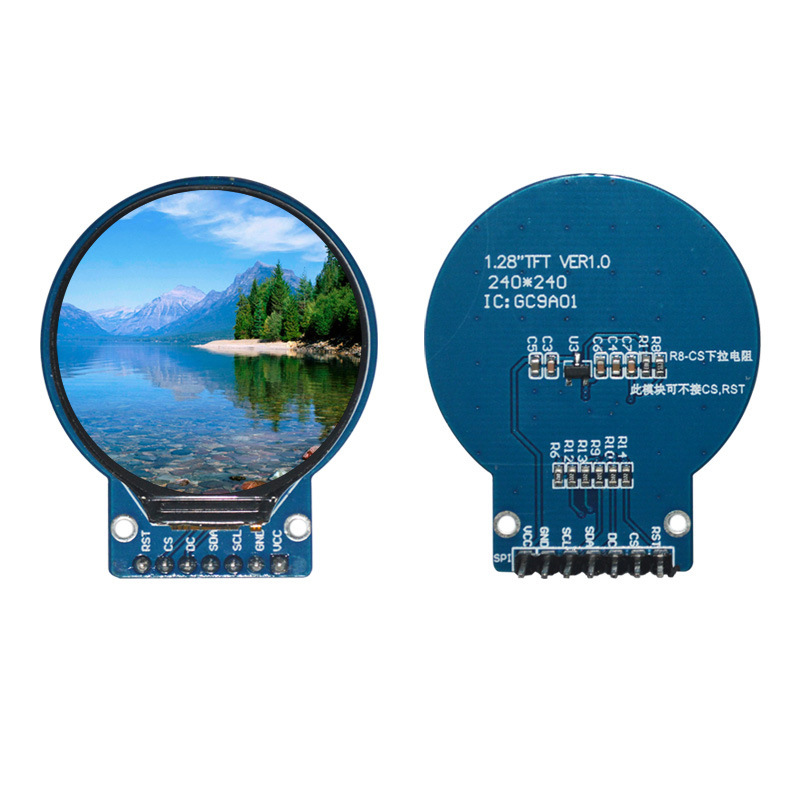 1.28 inch round TFT display close-up