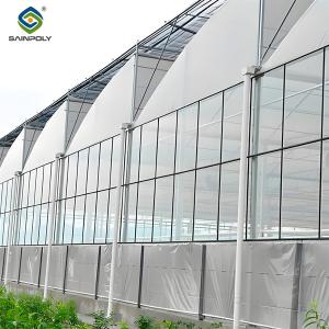 China Galvanized Steel Gothic Shaped Greenhouse Snow Resistance With Ventilation System factory