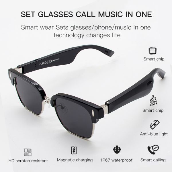 High Quality Augmented Transparent Eyewear Smart Glasses Blue Light Blocking Polarized Glasses Sport Smart Glasses