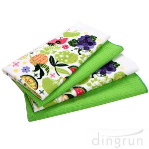 China Simple Designs Custom Microfiber Cloth , Embroidered Microfiber Towel 30*60 Fastdry factory