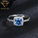 AAA CZs Sterling Silver Diamond Engagement Rings For Women