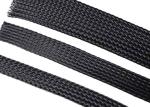 Black Electrical High Temperature Braided Sleeving Flame Proof For Wire Bundles