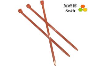 China Orange Self Locking 100mm Nylon UL94V2 Bulk Cable Ties factory