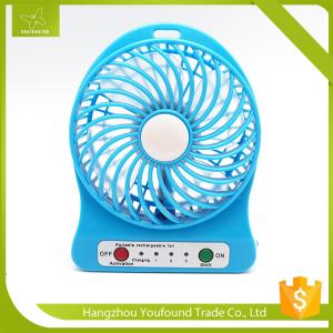 China BS-5500 Lithium Battery USB Rechargeable Mini Table Battery Fan factory