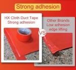 Hot Melt Adhesive Colored Sticky Cloth Tape High Bond Anti Corrosion Fit Package