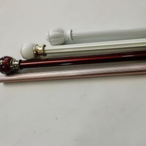 China 6.3m Silver Adjustable Home 0.45mm Galvanized Pipe Curtain Rod factory